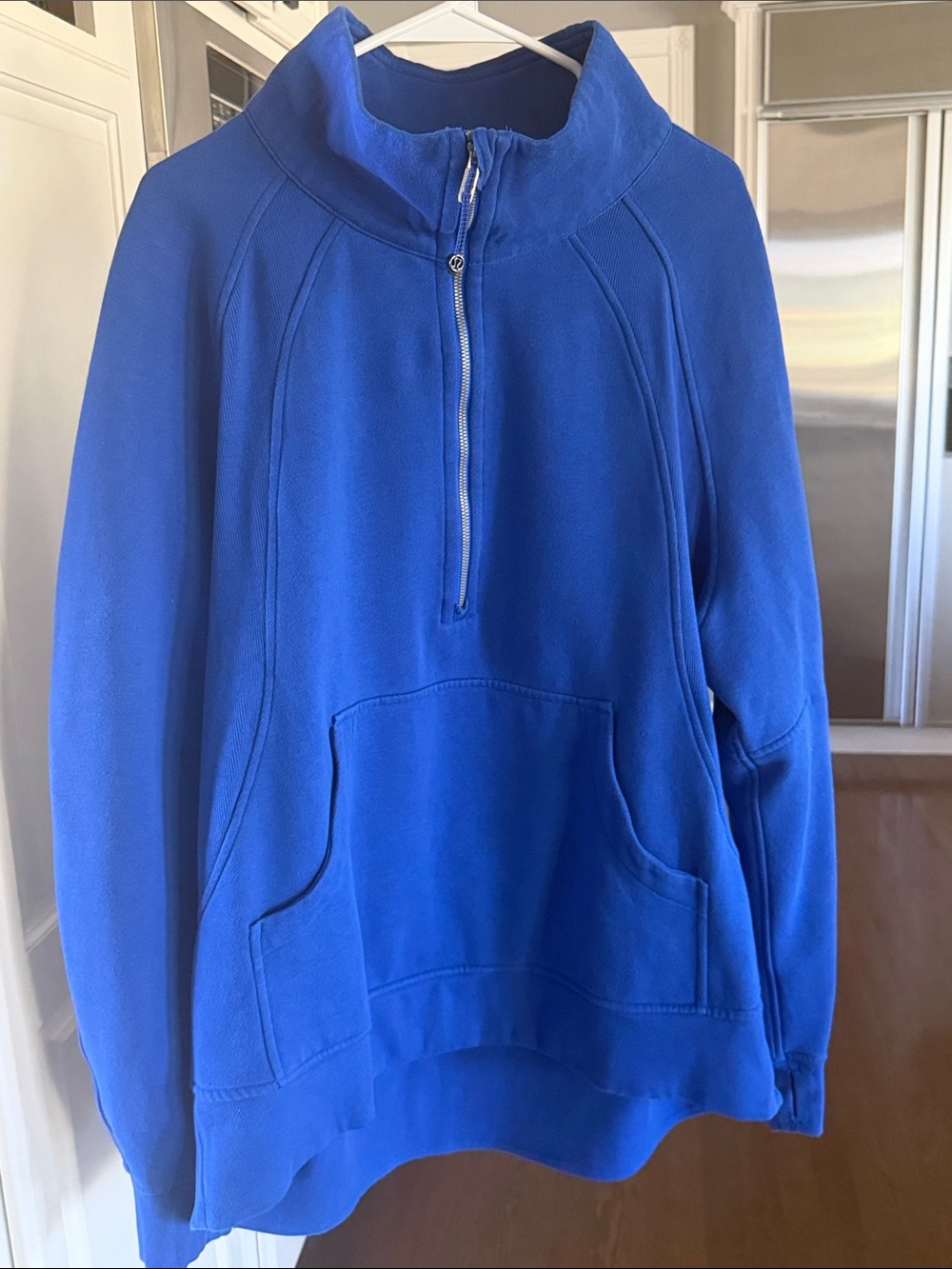 lululemon athletica Royal Blue Zip Scuba Pullover